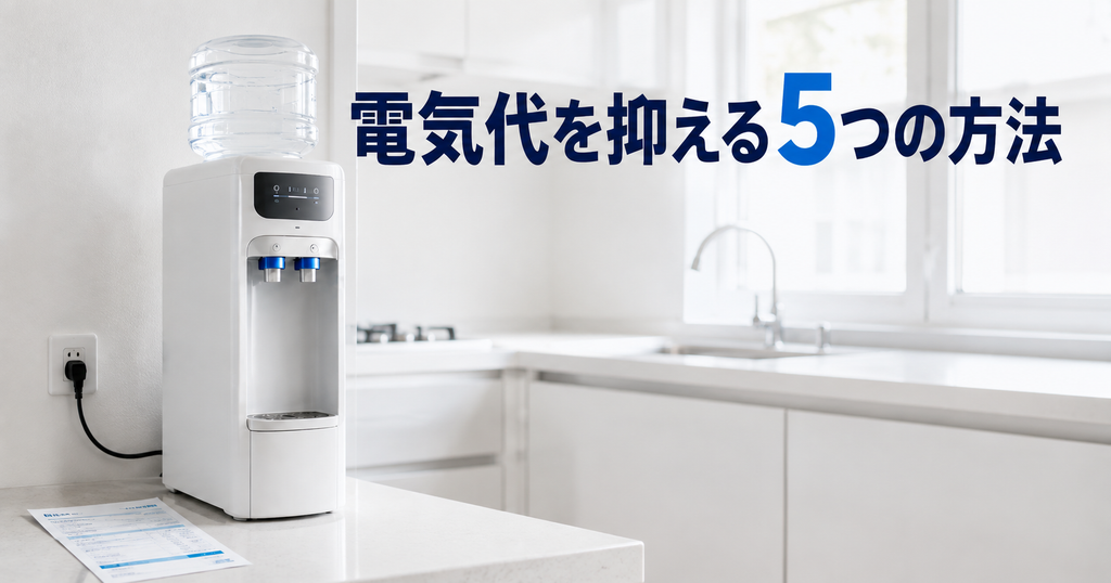 浄水型ウォーターサーバーの電気代はいくら?抑える5つの方法