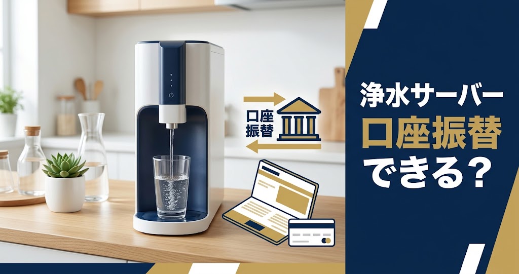 浄水型ウォーターサーバーは口座振替できる?支払い方法の実情のアイキャッチ画像