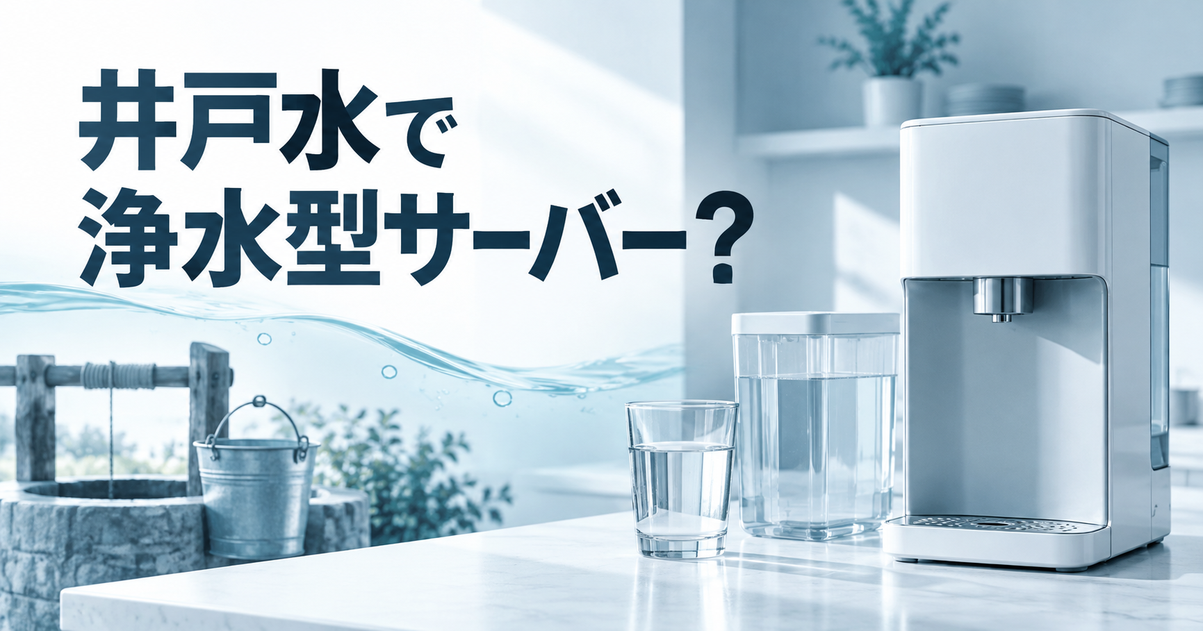 井戸水で浄水型ウォーターサーバーは使える?メーカーが水道水を前提にする理由と確認の手順のアイキャッチ画像