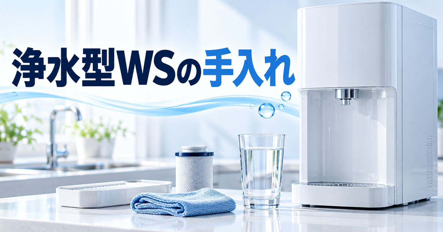 浄水型ウォーターサーバーの手入れは何をどれくらい?毎日・週1・月1の目安と衛生面の確認点のアイキャッチ画像